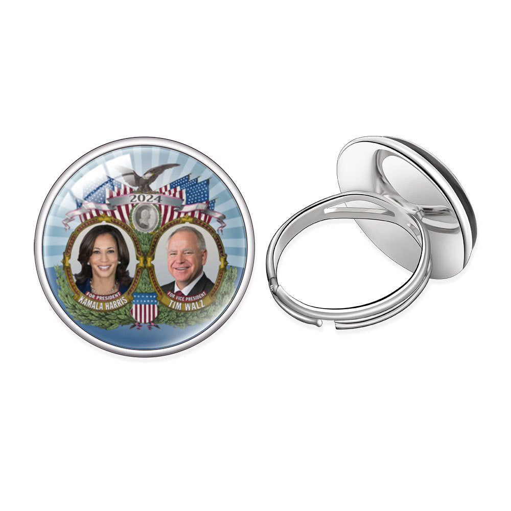 Harris Ring 2024 U.S. Presidential Election Campaign Ring for Harris