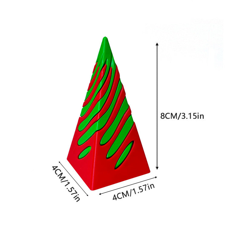 3D printing creative spiral cone push and push stress relief toy