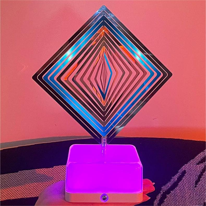 16-colour LED rechargeable ambient light Bedroom Swivel Bedside Lamp Decoration ornaments