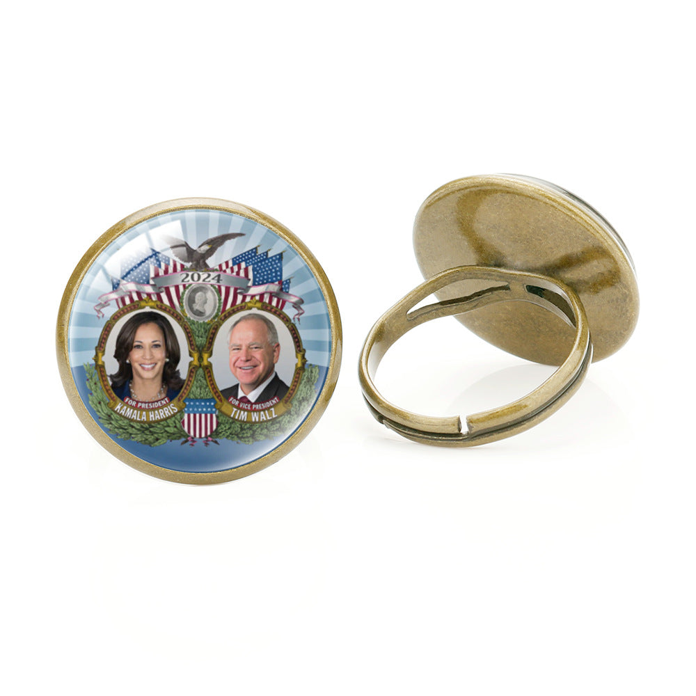 Harris Ring 2024 U.S. Presidential Election Campaign Ring for Harris