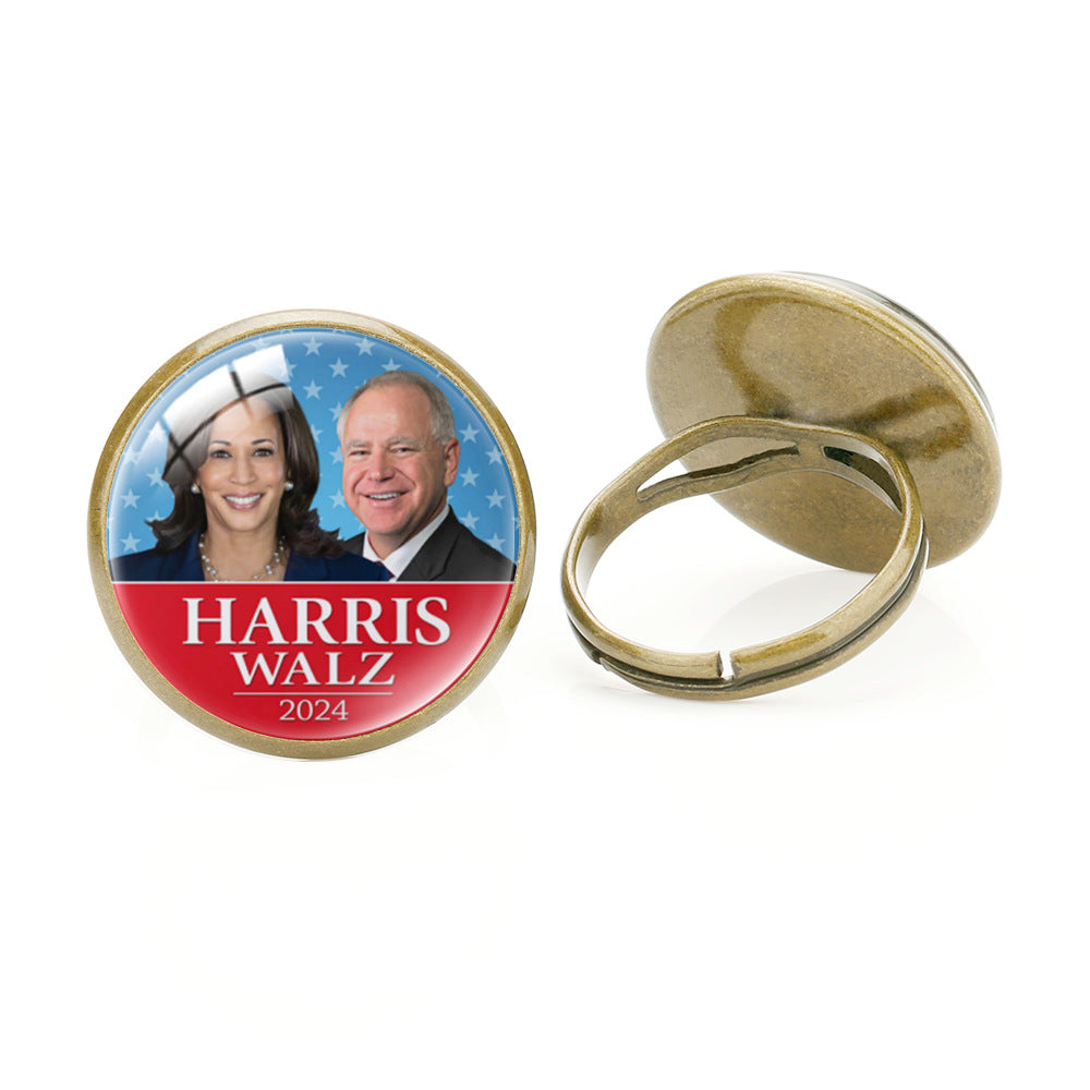 Harris Ring 2024 U.S. Presidential Election Campaign Ring for Harris