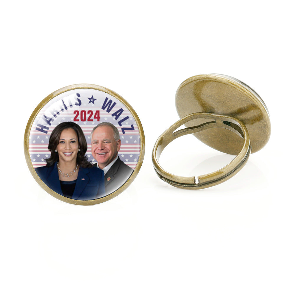 Harris Ring 2024 U.S. Presidential Election Campaign Ring for Harris