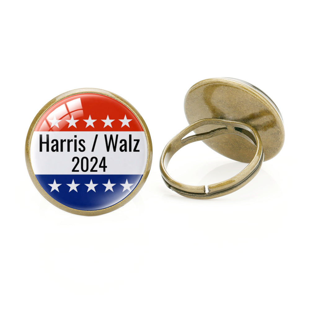 Harris Ring 2024 U.S. Presidential Election Campaign Ring for Harris