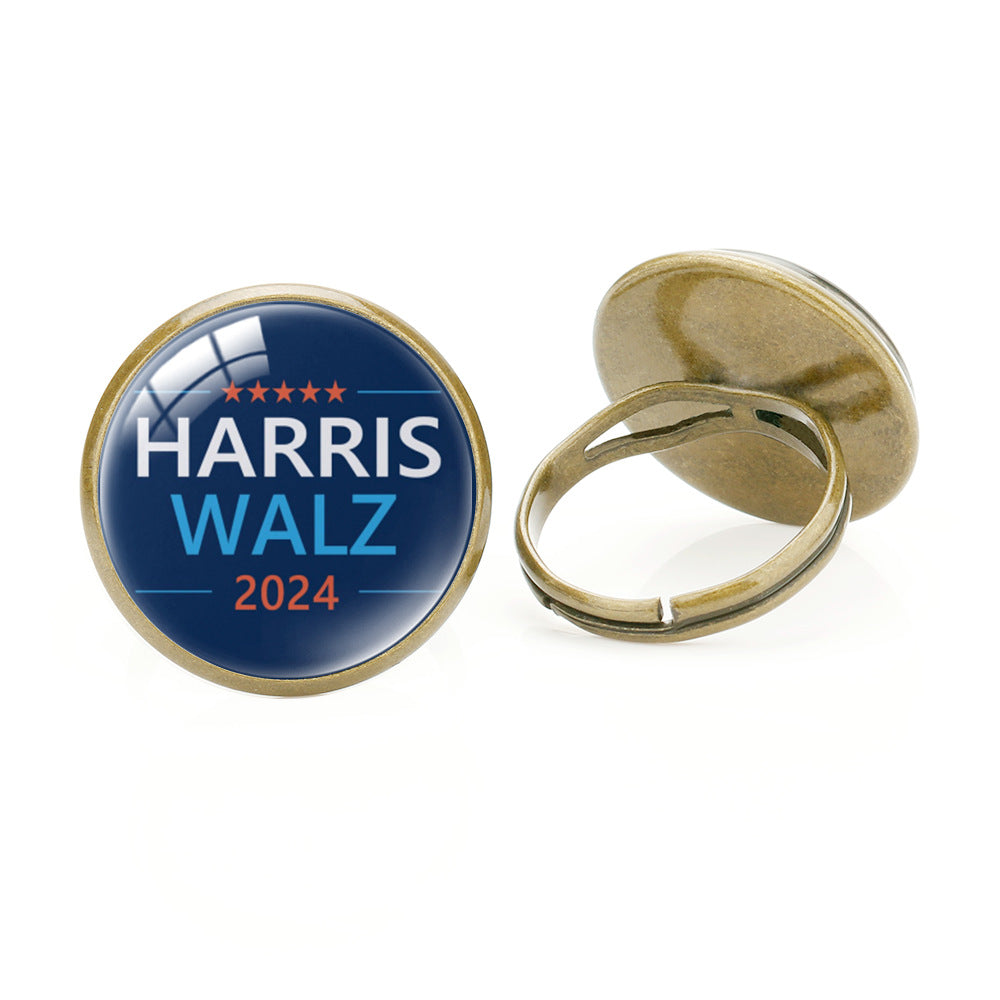 Harris Ring 2024 U.S. Presidential Election Campaign Ring for Harris