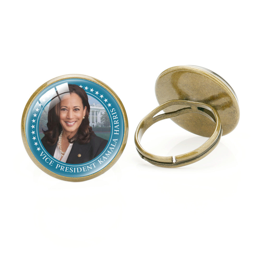 Harris Ring 2024 U.S. Presidential Election Campaign Ring for Harris