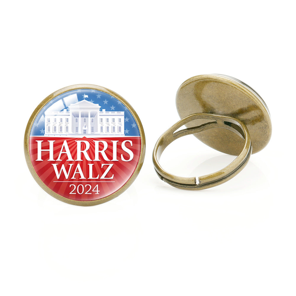 Harris Ring 2024 U.S. Presidential Election Campaign Ring for Harris