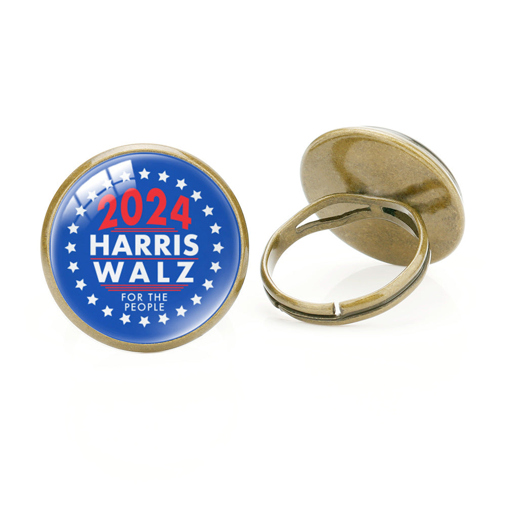 Harris Ring 2024 U.S. Presidential Election Campaign Ring for Harris