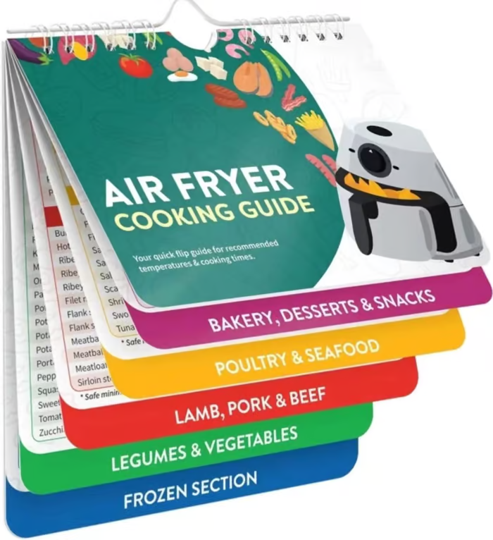 Master Air Frying with our Air Fryer Cheat Sheet Magnets - Your Ultimate Cooking Guide!