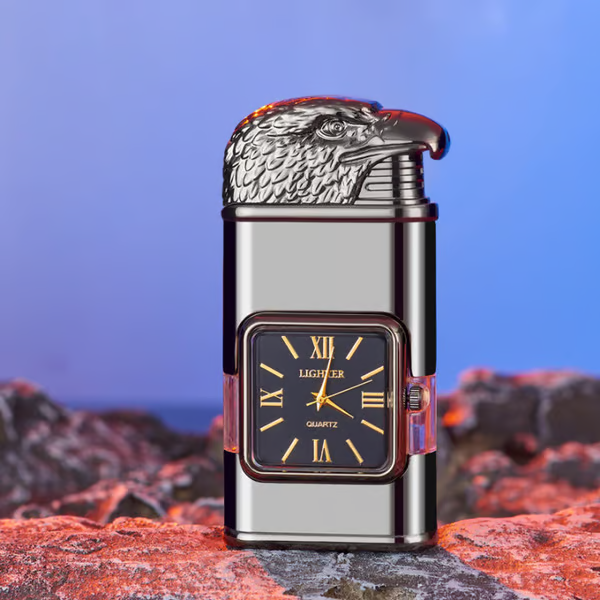 Windproof Lighter Vintage Watch Bezel Jet flame Torch