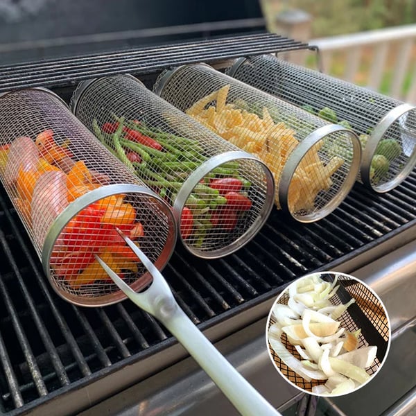 🔥49% OFF-Rolling Grilling Basket