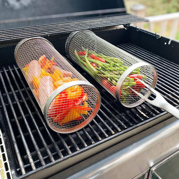 🔥49% OFF-Rolling Grilling Basket