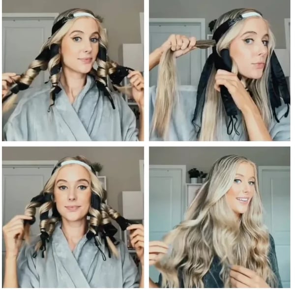 💥Sleeping Headband Heatless Curling Iron