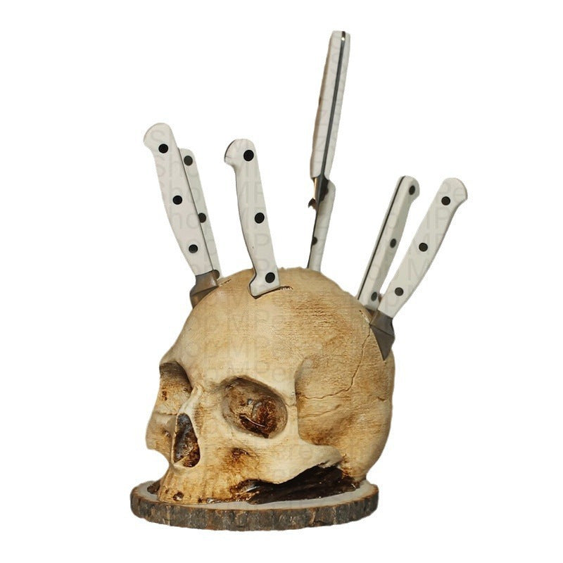 💀💀💀Halloween knife and fork head resin crafts, home holiday party decoration supplies