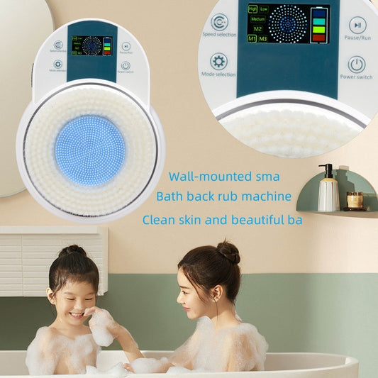 Electric Bath Automatic Bath Scrubber Backrub Bath BrushWall Mounted Electric Bath Scrubber