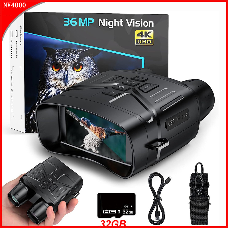 NV4000 4K High Definition Night Vision HD Dual Tube Night Vision HD Night Vision Camera Photo Camera