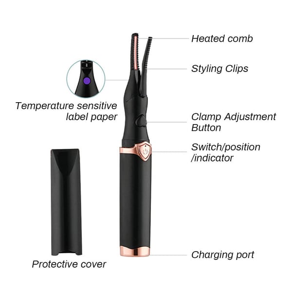 Electric Eyelash Curler for Instant Glam ✨ Blink & Dazzle! 👁️