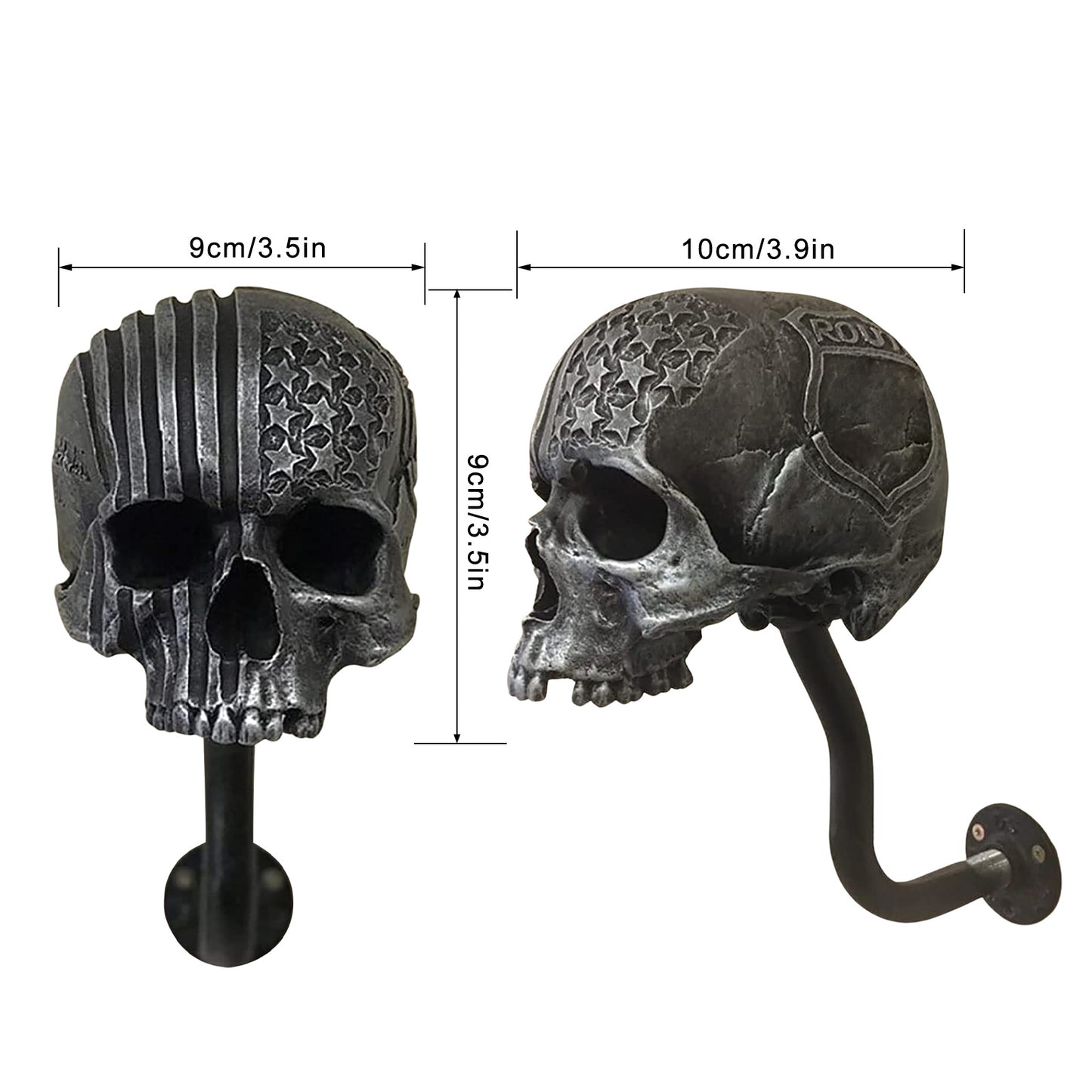 💀💀💀Creative Motorcycle Skull Helmet Holder   Resin ornaments