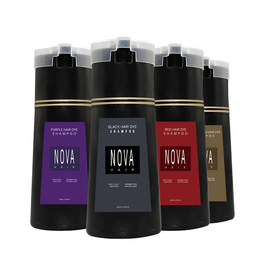 🔥Nova Hair Dye Shampoo Non-irritating Hair Colour Cream for Scalp 200ml