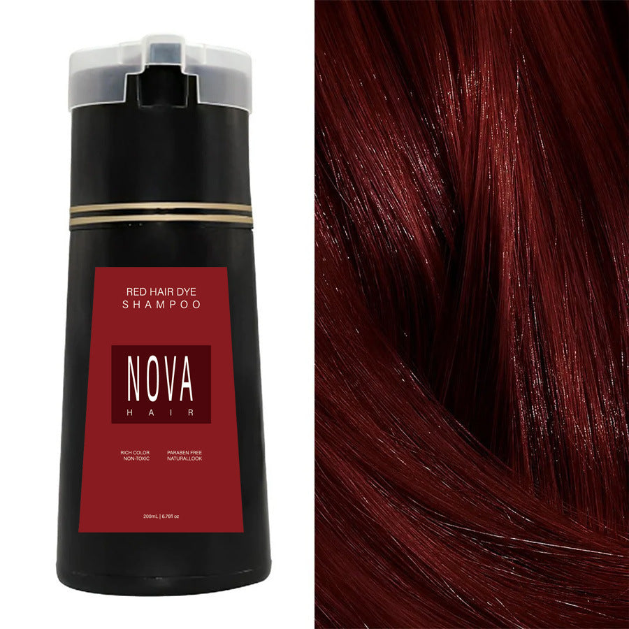 🔥Nova Hair Dye Shampoo Non-irritating Hair Colour Cream for Scalp 200ml