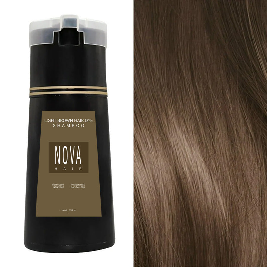 🔥Nova Hair Dye Shampoo Non-irritating Hair Colour Cream for Scalp 200ml