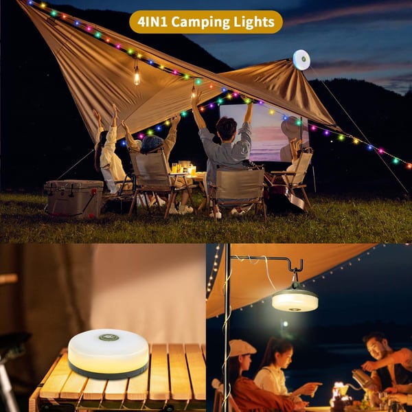 🔥Outdoor lighting camping lantern roll atmosphere light