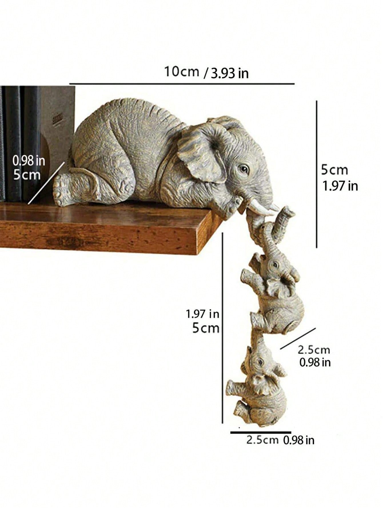 Elephant Ornament Home Decoration Animal Crafts Resin Ornament