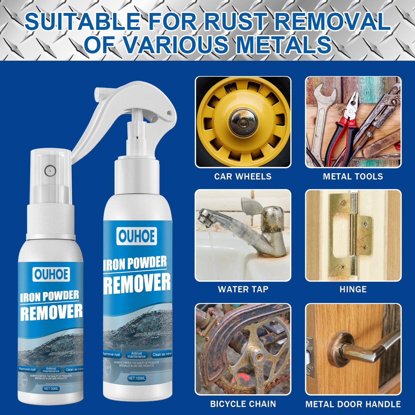 🎯HOT SALE Buy 2 Get 1 Free✅ Multi Purpose Rust Remover Spray