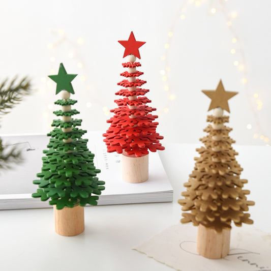 Christmas Tree Mini Desktop Decoration Christmas Scene Setting Decoration