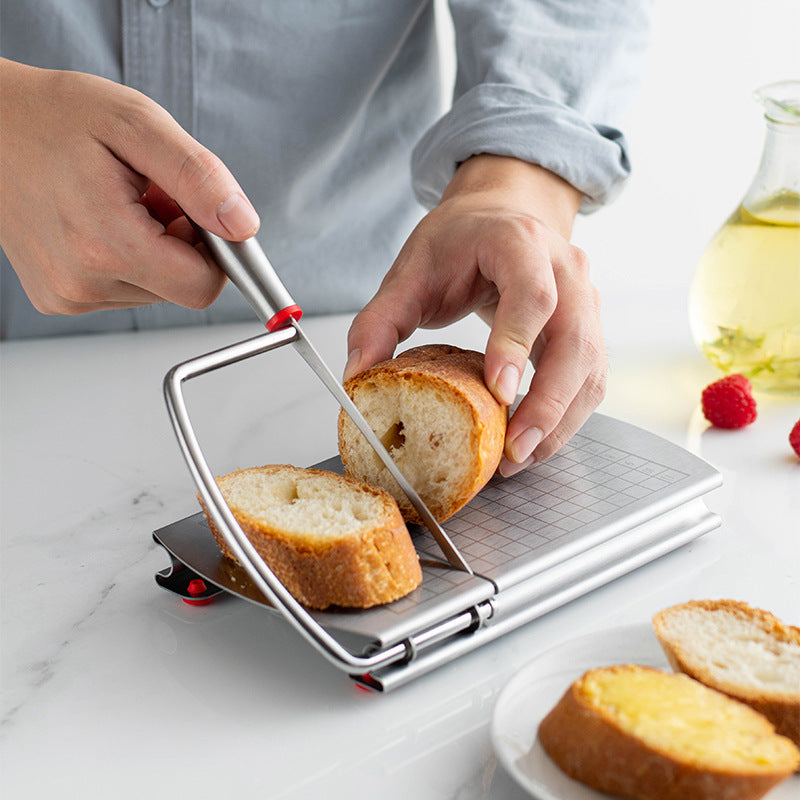 Stainless Steel Cheese Cutter with Graduated Slicer