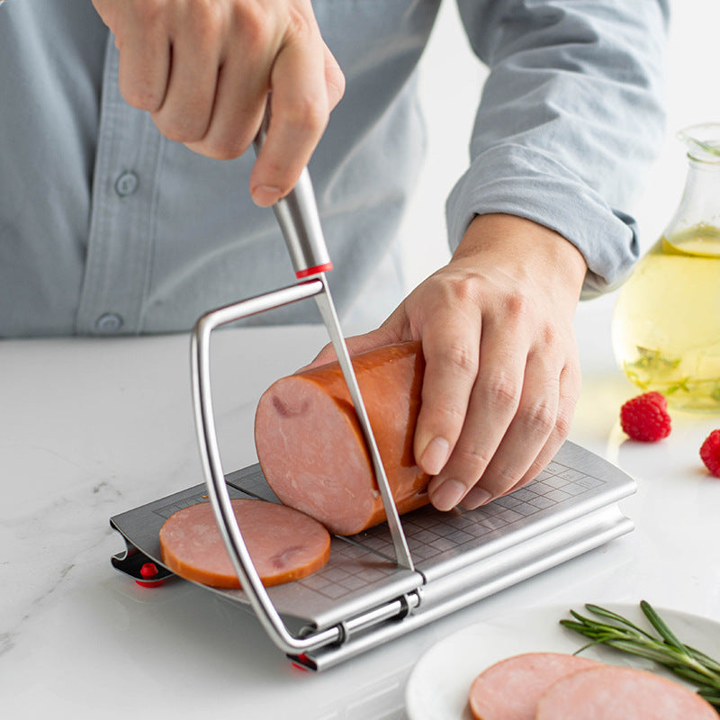 Stainless Steel Cheese Cutter with Graduated Slicer