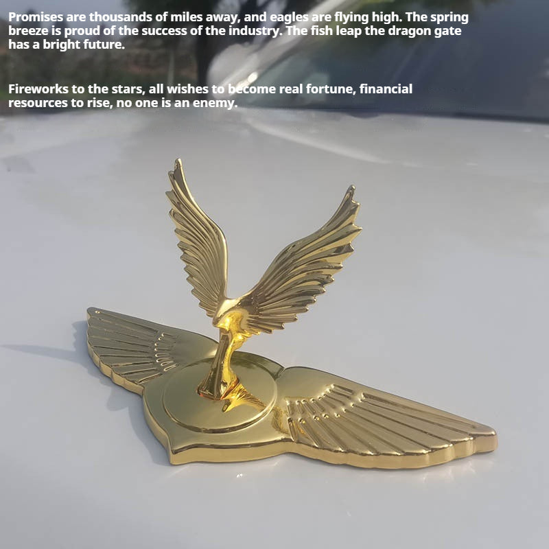 3D metal eagle wings personalized car head hood stickers