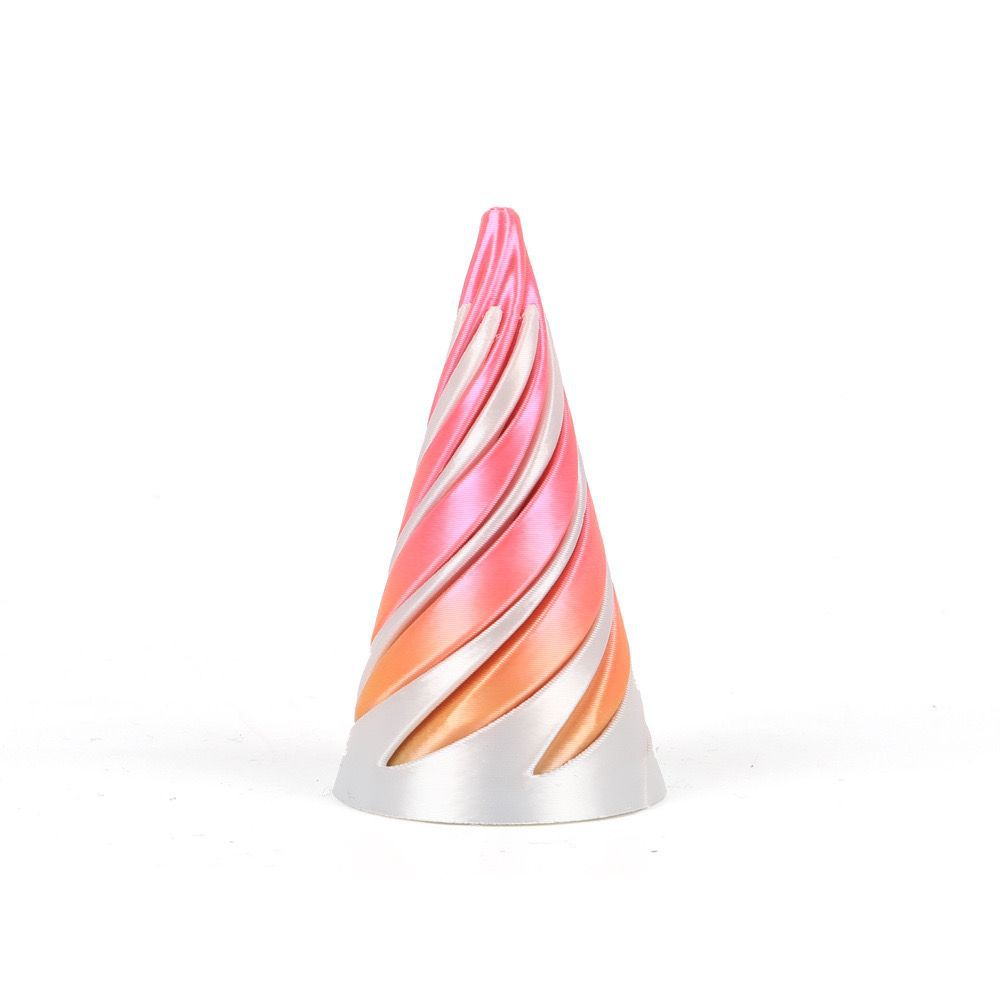 3D printing creative spiral cone push and push stress relief toy